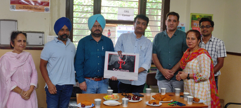 Farewell party given to Deputy Mass Media Officer Sarabjit Singh Saini on getting promotion